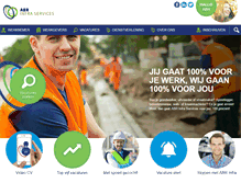 Tablet Screenshot of abrinfraservices.nl